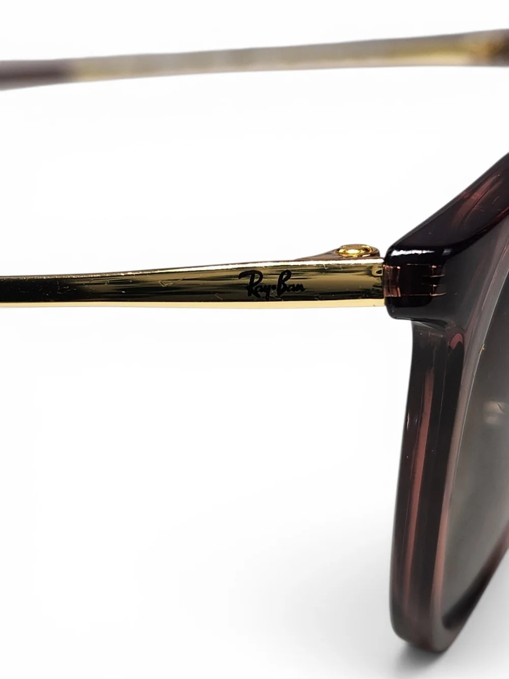 Ray-Ban Erika RB4171 6593/T5 54mm Brown Gradient Polarized Sunglasses w/ Case